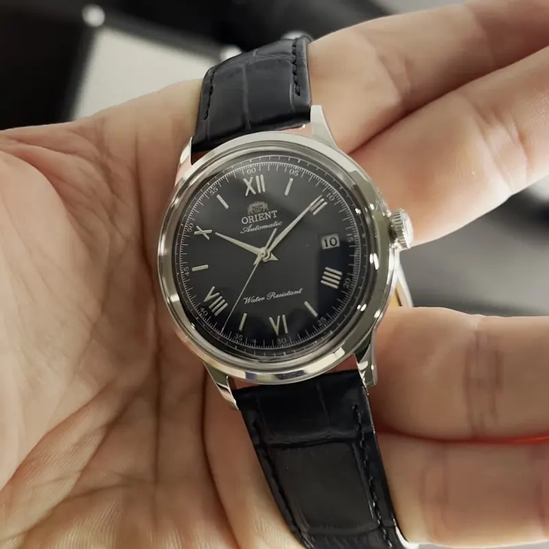 Orient Bambino Version II Navy Blue Curved Dial Men's Watch- RA-AC0024L